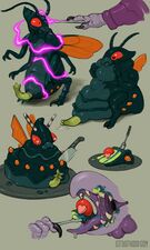 An insectoid outsider is transformed into a delectable dessert¹